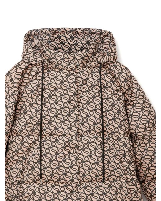Stella McCartney Natural S-Wave Hooded Puffer Jacket