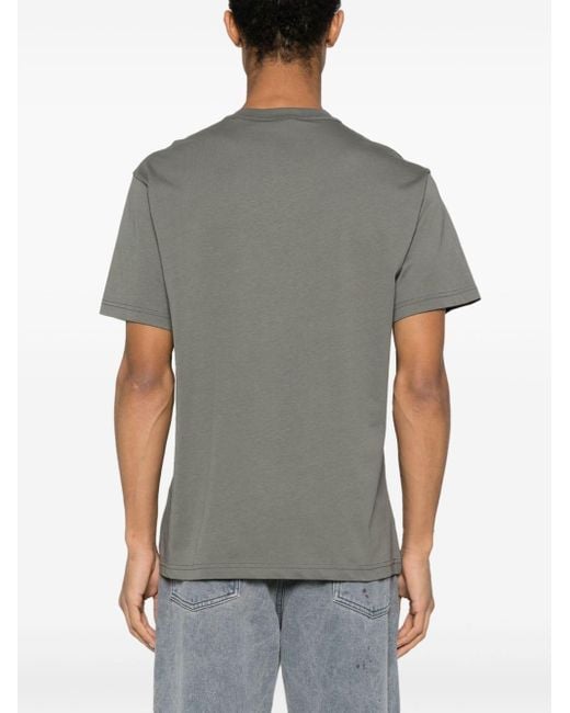 Versace T-Shirt mit Logo-Print in Gray für Herren