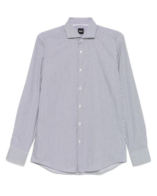 Boss Purple Striped Shirt for men