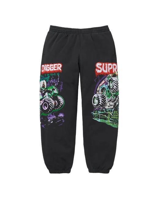 Supreme Gray Grave Digger Track Pants for men