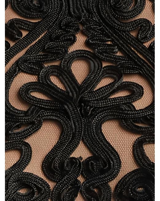 Tadashi Shoji Avondjurk Met Borduurwerk En Lange Mouwen in het Black
