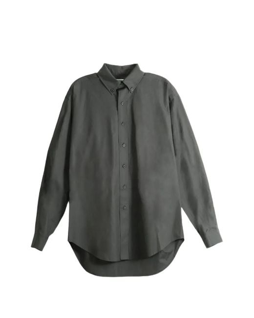 Rier Gray Hemd Mit Button-Down-Kragen
