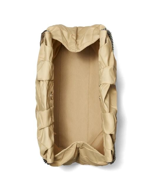 Tory Burch Natural Fleming Quilted Shoulder Bag