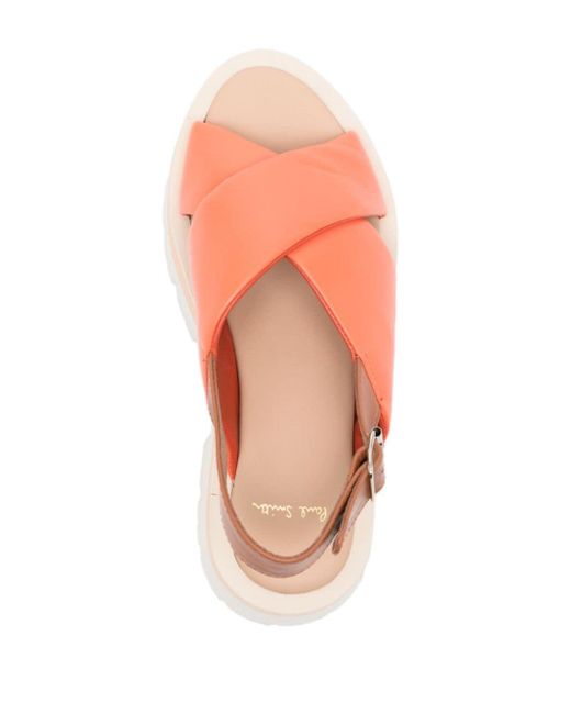 Paul Smith Pink Logan Leather Sandals