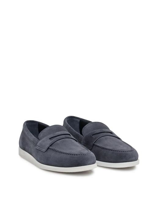Church's Blue Suede Loafers for men