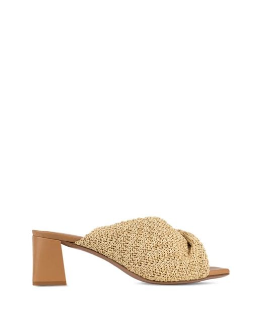 Gedebe Natural Mariel Woven Twist-Detail Sandals