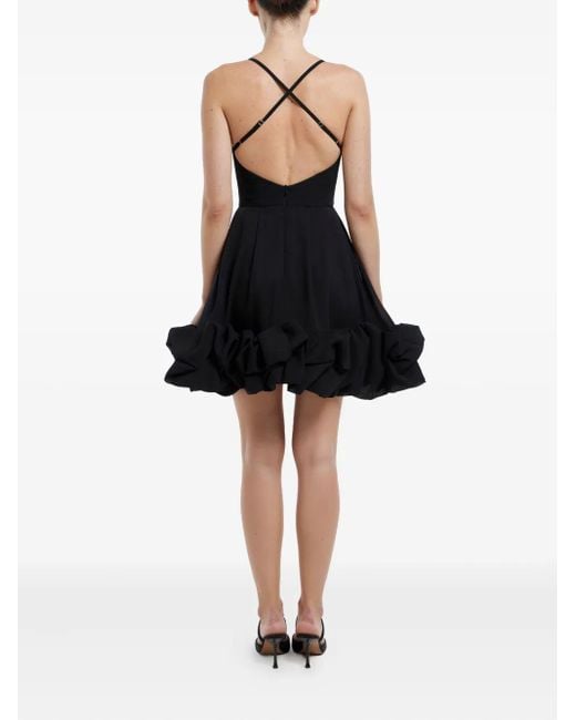 POST MERIDIEM Black Rückenfreies Bustier-Minikleid
