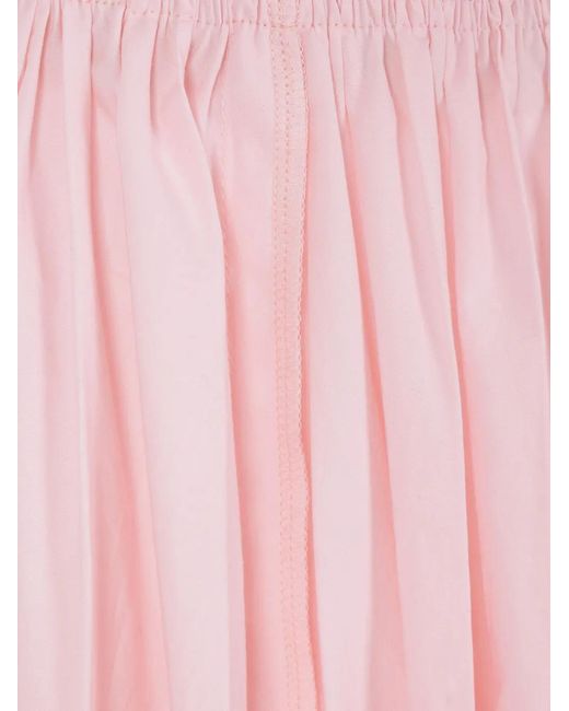 Ter Et Bantine Pink Jupe Mi-Longue Soleil Plissée