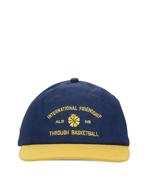 Aimé Leon Dore Blue X New Balance Masaryk Iftb Logo-Embroidered Cap for men