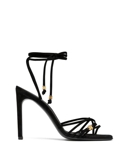 Amiri Black Ma Tie-Fastening Heeled Pumps