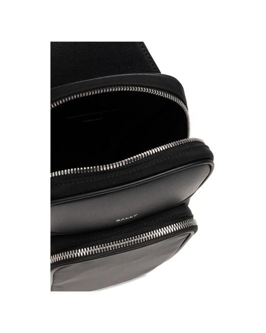 Bally Black Bird Zipped Shoulder Bag for men