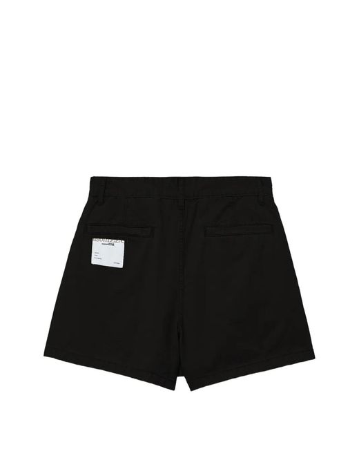 Izzue Black Pocket Button Shorts