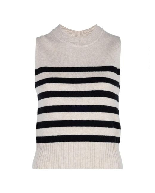Altuzarra White Gil Horizontal-Stripe Vest
