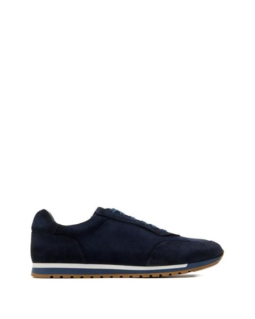 Magnanni Shoes Blue Lace-Up Sneakers for men