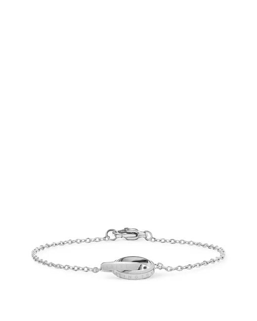 Daniel Wellington White Elan Interlocking Rings Chain Bracelet