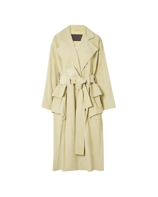 16Arlington Metallic Cinzia Suede Trench Coat