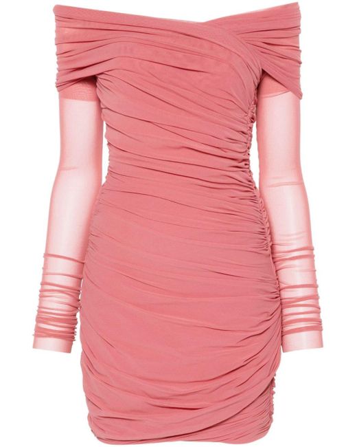Robe courte à design drapé Philosophy Di Lorenzo Serafini en coloris Pink