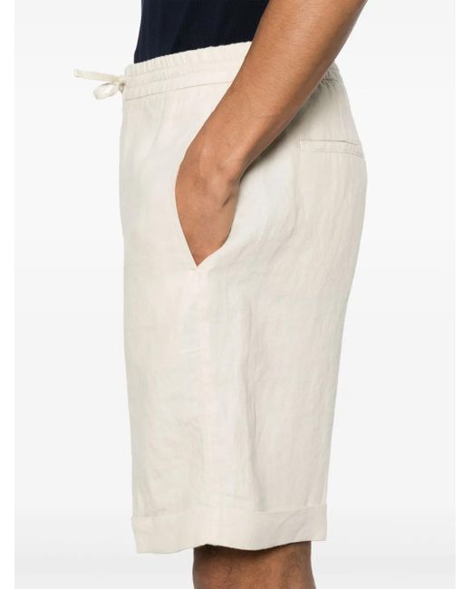 Canali White Line Shorts for men