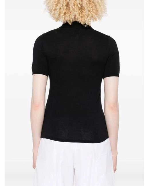 Calvin Klein Black Viscose Polo