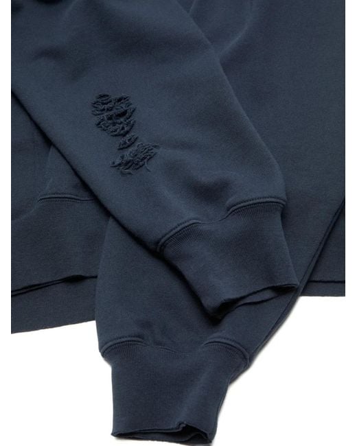 Acne ダメージ パーカー Blue