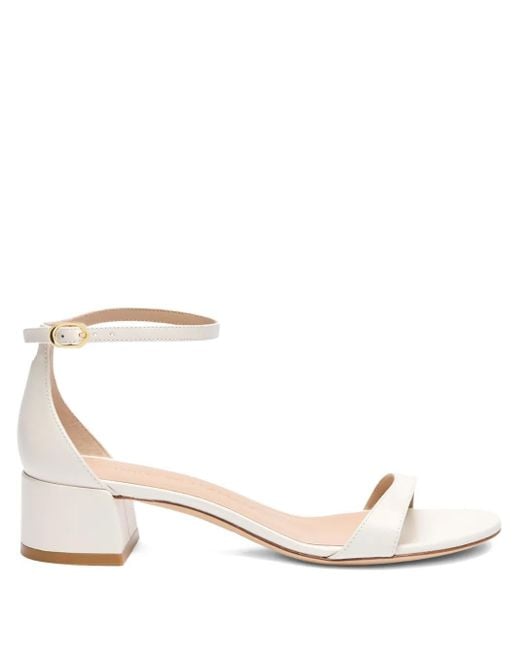 Stuart Weitzman 35Mm Nudistcurve Sandalen in het Natural