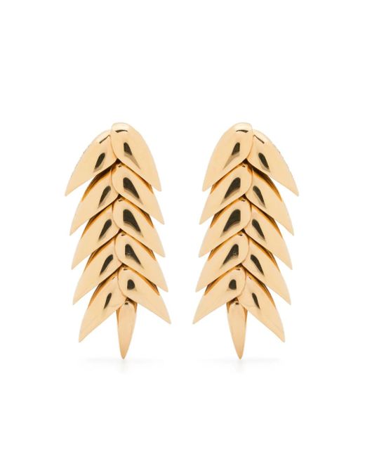 Orecchini Spikelet Shorta di Bevza in Metallic