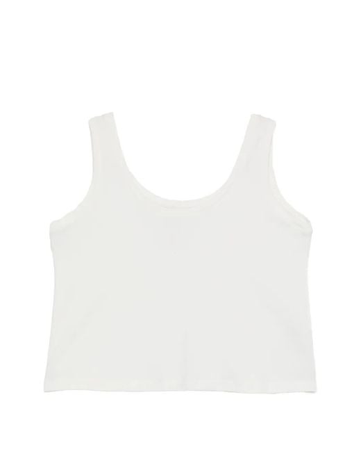 Osklen White Scoop-Neck Sleeveless Top