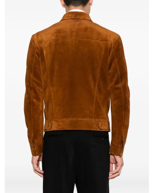Tom Ford Brown Suede Jacket for men