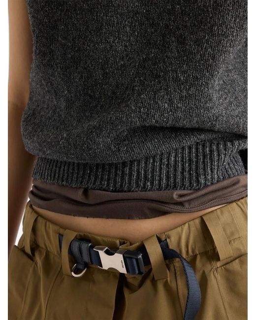Prada Gray Knit Top