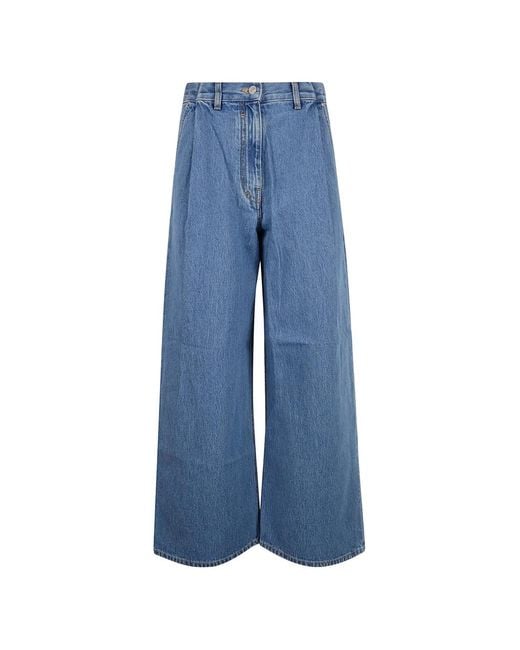 Givenchy Blue Pleated Jeans