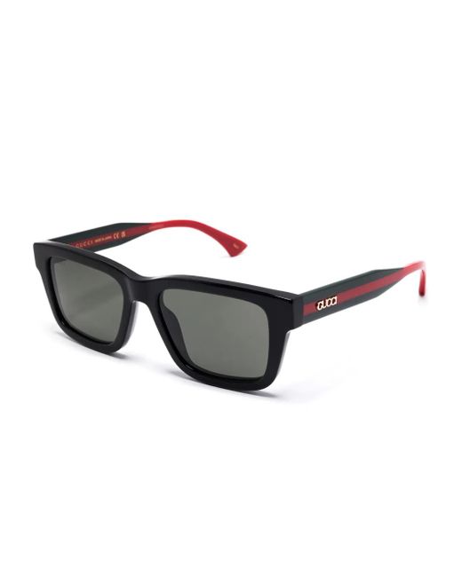 Gucci Black Square-Frame Sunglasses