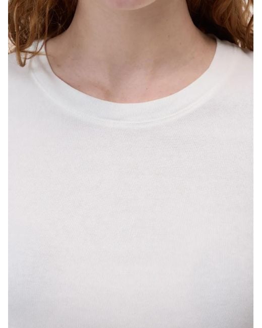 Closed White Crew-Neck Short-Sleeved T-Shirt