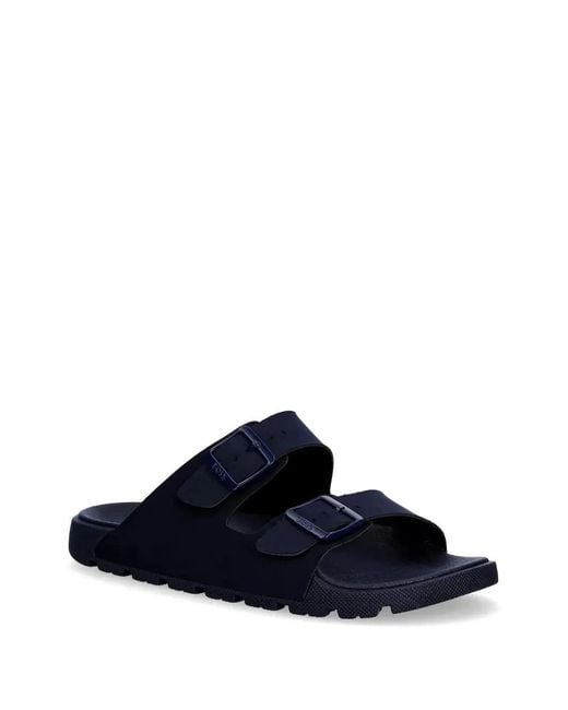 Boss Blue Buckle-Fastening Sandals for men
