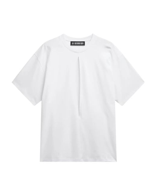 Louis-Gabriel Nouchi Asymmetrisch T-Shirt Met Split in het White voor heren