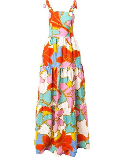 Rebecca Vallance Multicolor Tirano Print Maxi Dress