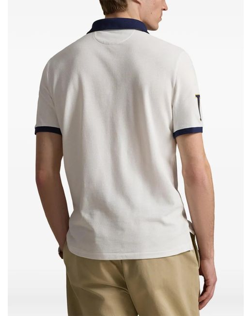 Polo Ralph Lauren Knit Embroidered Polo 003 in White for Men | Lyst