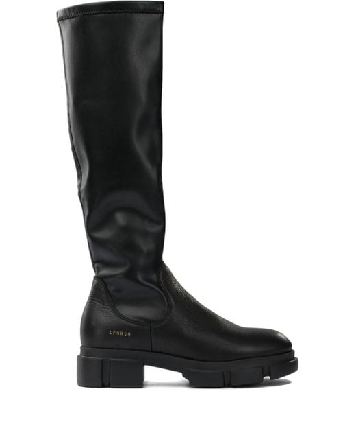 COPENHAGEN プラットフォーム ロングブーツ Black