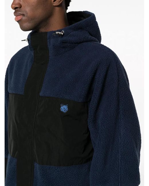 Veste À Capuche À Patch Maison Kitsuné pour homme en coloris Blue