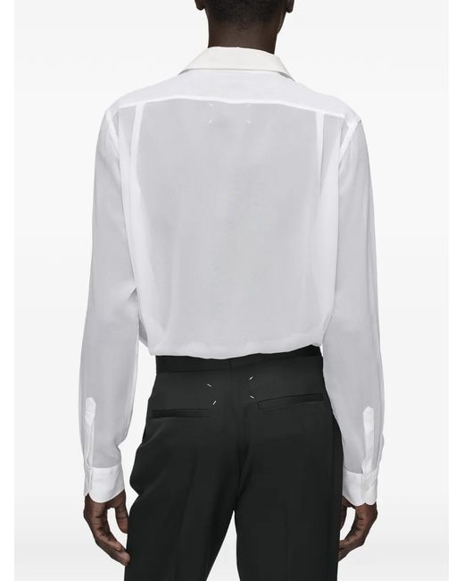 Maison Margiela White Long-Sleeves Shirt for men