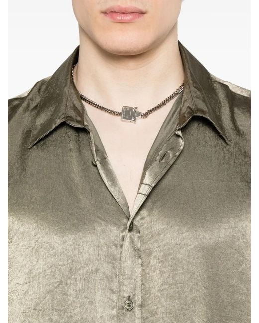 Martine Rose Natural Satin Shirt for men