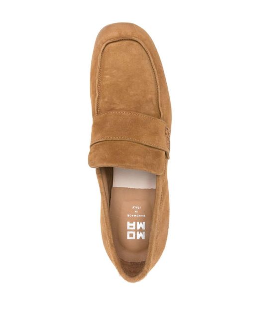 Moma Brown Suede Penny Loafers