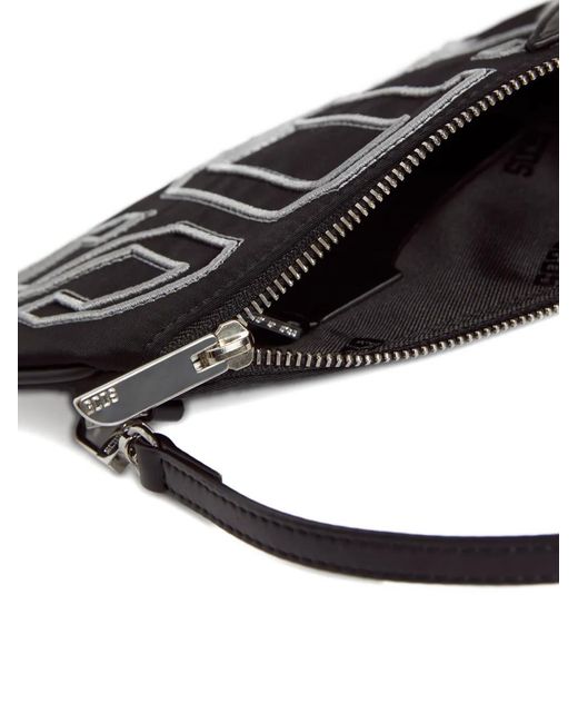 Gcds Black Comma Notte Shoulder Bag