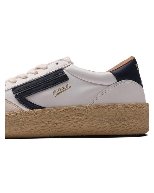 PURAAI White Japan Shibuya Sneakers for men