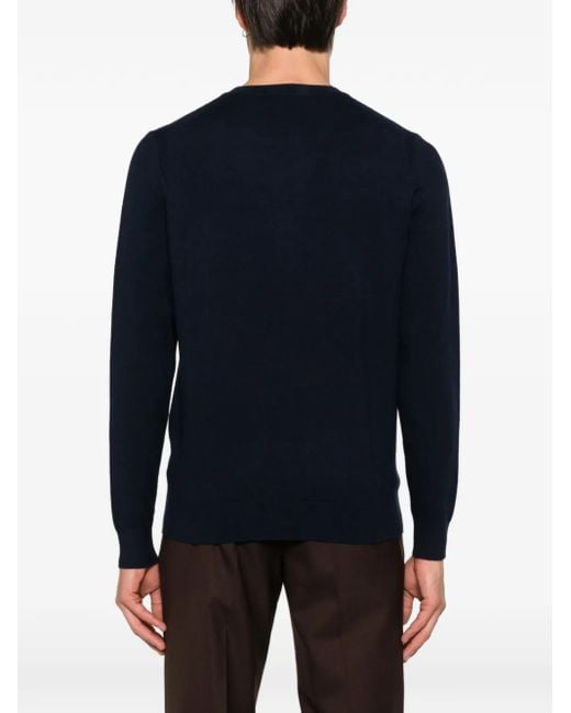 Diktat Blue Crew-Neck Sweater for men