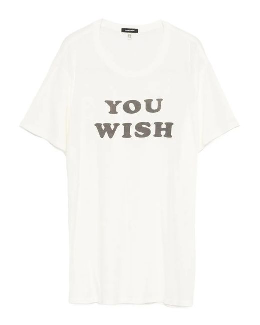 R13 T-Shirt Met Grafische Print in het White