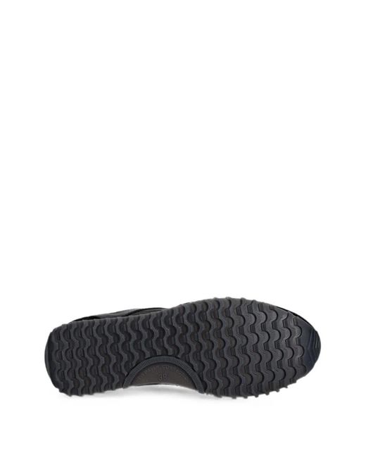 Gant Black Suede-Panelled Lace-Up Sneakers