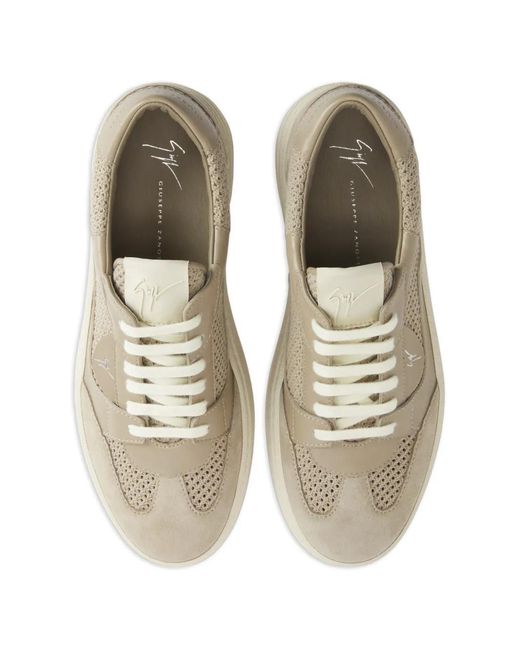 Giuseppe Zanotti White Gz-94 Lace-Up Sneakers for men