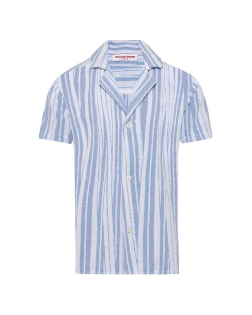 Orlebar Brown Blue Howell Shirt for men