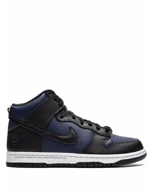 Nike Blue X Fragment Design Dunk High "Tokyo" Sneakers for men