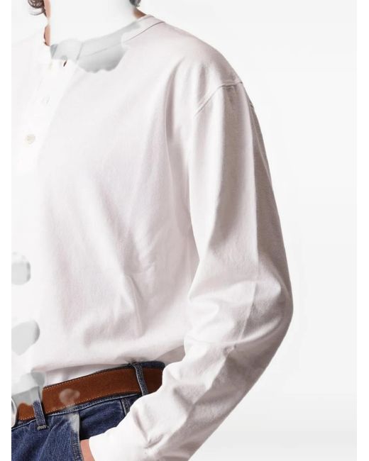 Fortela White Bliss Long-Sleeve T-Shirt for men
